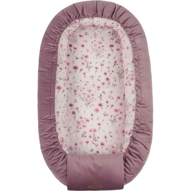 Sensillo BABY NEST VELVET BLOOM PINK 80X45