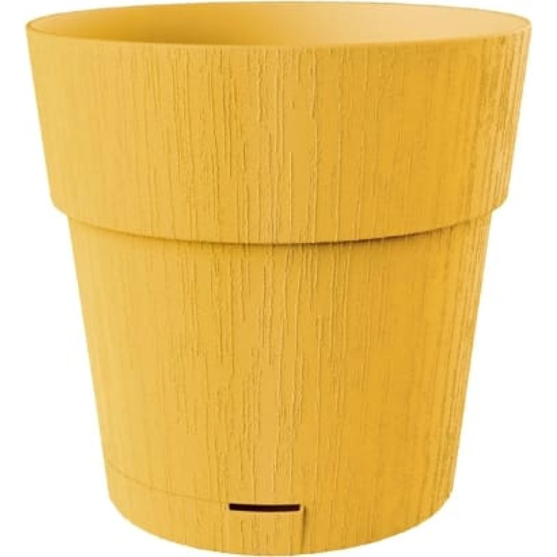 Stefanplast Puķu pods ar paliktni Ethica &Oslash;20x19cm sinepju dzeltens