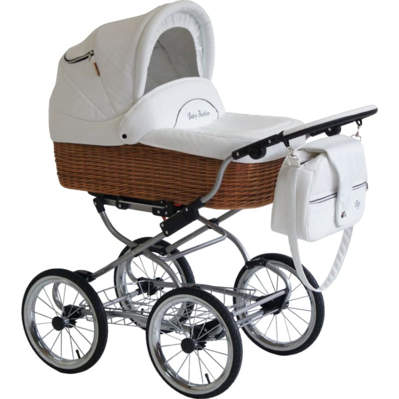 Baby Fashion SCARLETT Universal stroller 3in1, NW-1 White-Nature