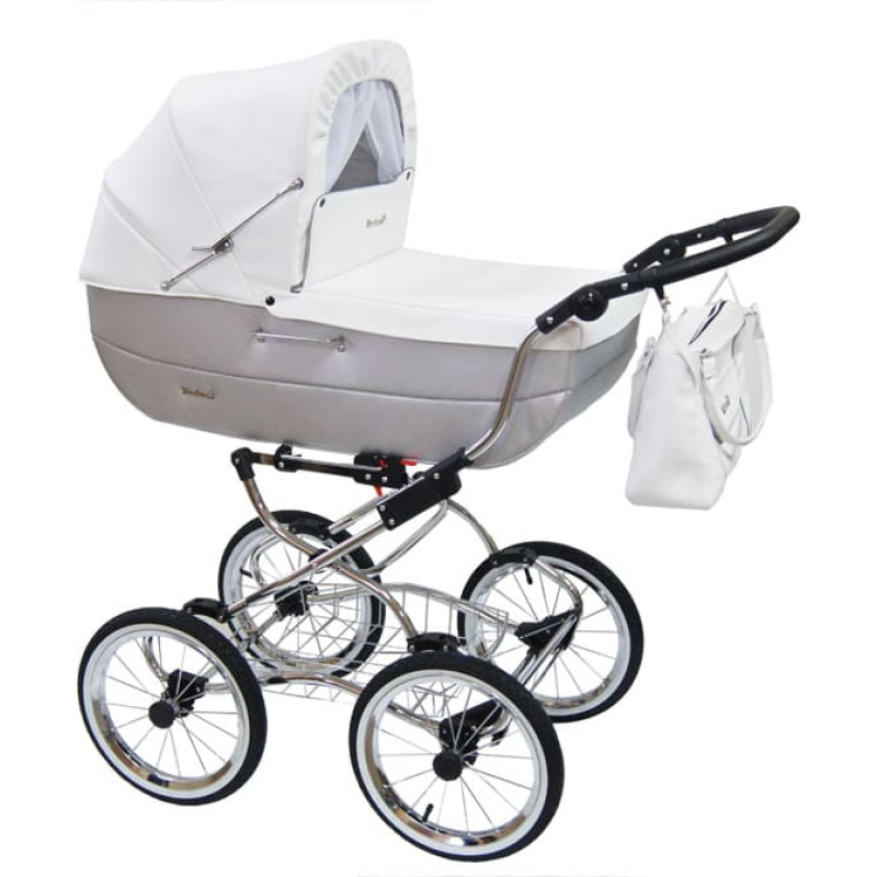 Baby Fashion RENEE Universal stroller 3in1, R-2 white-grey