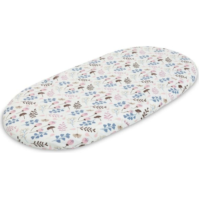 Sensillo STROLLER BEDSHEET COTTON TWIGS PINK 35X75