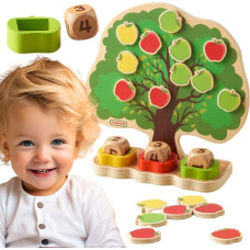 Masterkidz Wooden Apple Tree - Learning to Count
