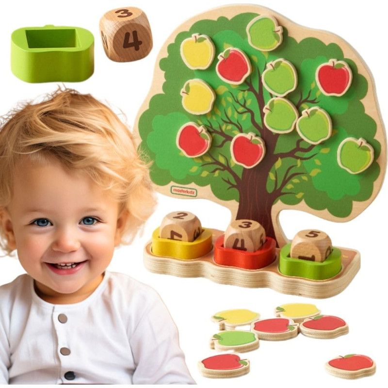 Masterkidz Wooden Apple Tree - Learning to Count