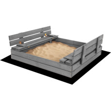 Springos Premium puidust liivakast SBP120SET01X 120 x 120 cm komplekt