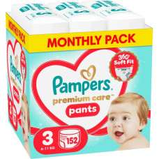 Pampers Pants autiņbiksītes, 3. izmērs, 6-11kg, 152gab. - 80894764
