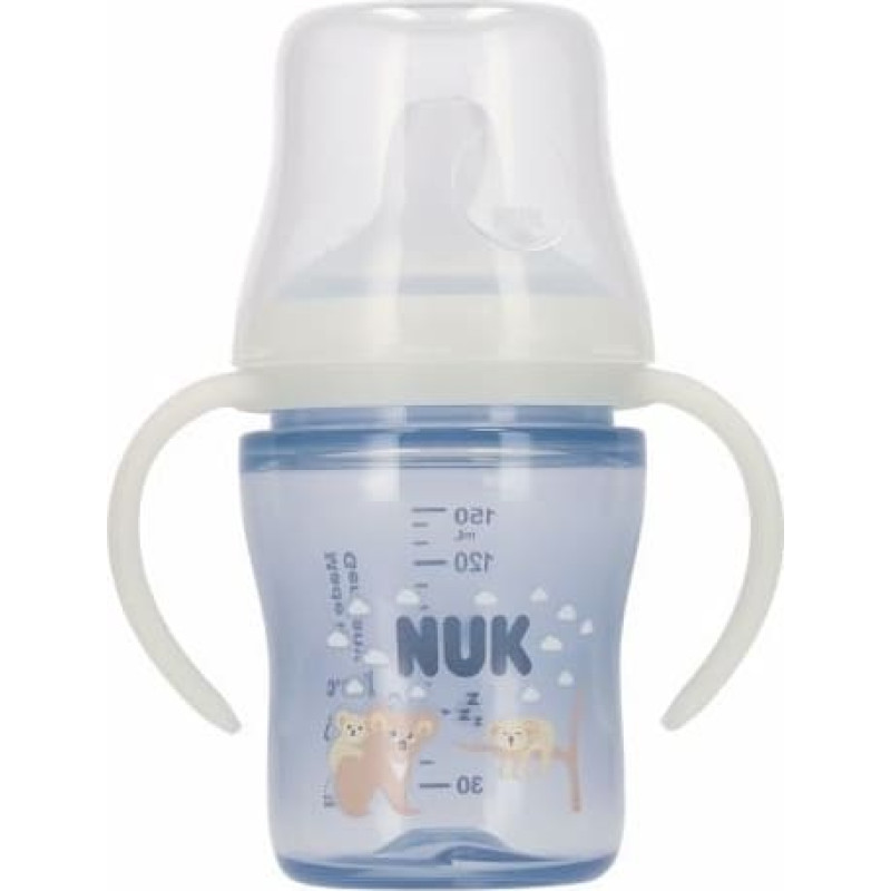 NUK 446125 BOTTLE 150ML WITH HANDLE 6-18 KOALA 584459, 10215388
