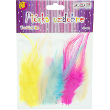 PIÓRKA PASTELOWE MIX KOLORÓW 40 SZTUK