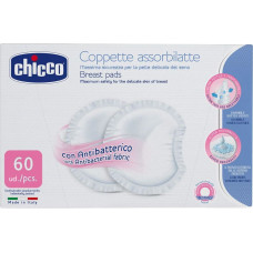 CHICCO Antibakteriaalsed rinnapadjad 60tk