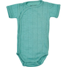 LODGER Romper Solid puuvillane bodi, suurus- 68 , RFS 081 Duty turquoise