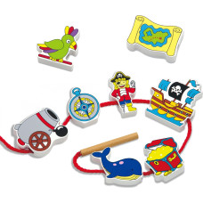 VIGA LACING BLOCK игра шнуровка Pirate 36м+, 59852