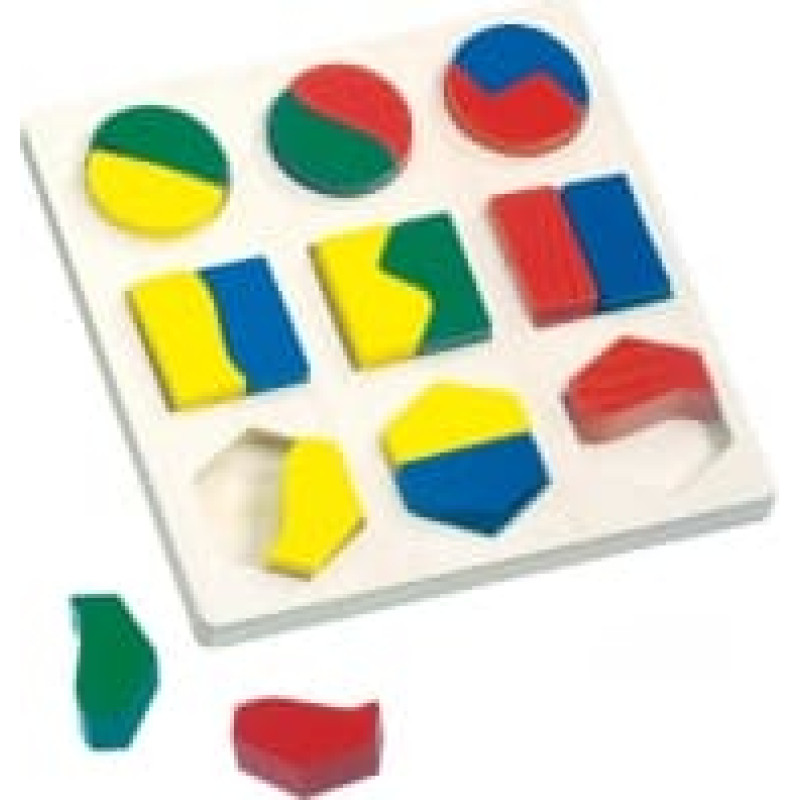 BINO Puitpusle Geometric Shapes 24m+ 84029