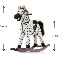 MILLY MALLY Kiikhobune lastele MUSTANG BLACK DOT