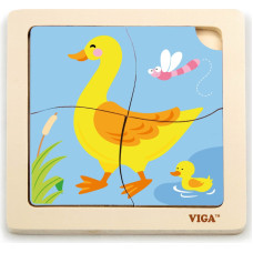 VIGA puidust pusle DUCK 4 elementi, 51314