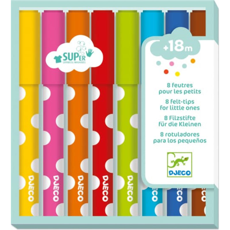 DJECO Markerid 8tk, DJ09001 ALLAHINDLUS