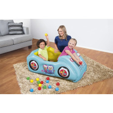 Bestway 93535 FISHER PRICE DMUCHANY SAMOCHÓD WYŚCIGOWY  Z PIŁKAMI 119cm x 79cm x 51cm