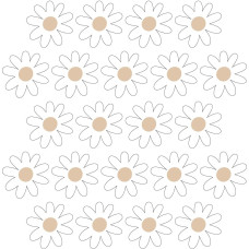 Pastelowe Lovesticker daisies VI