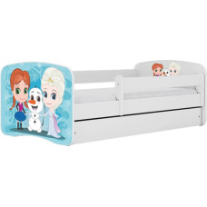 KOCOT KIDS võrevoodi + madrats komplektis BABYDREAMS white Frozen 180x80cm