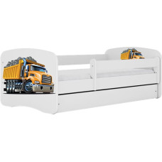 KOCOT KIDS võrevoodi + madrats komplektis BABYDREAMS white Truck 140x70cm