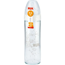 NUK Classic NUK FC Plus Classic klaaspudel 240 ml M silikoonist lutt  0-6 kuud , SD08 10745080 LÕPUMÜÜK