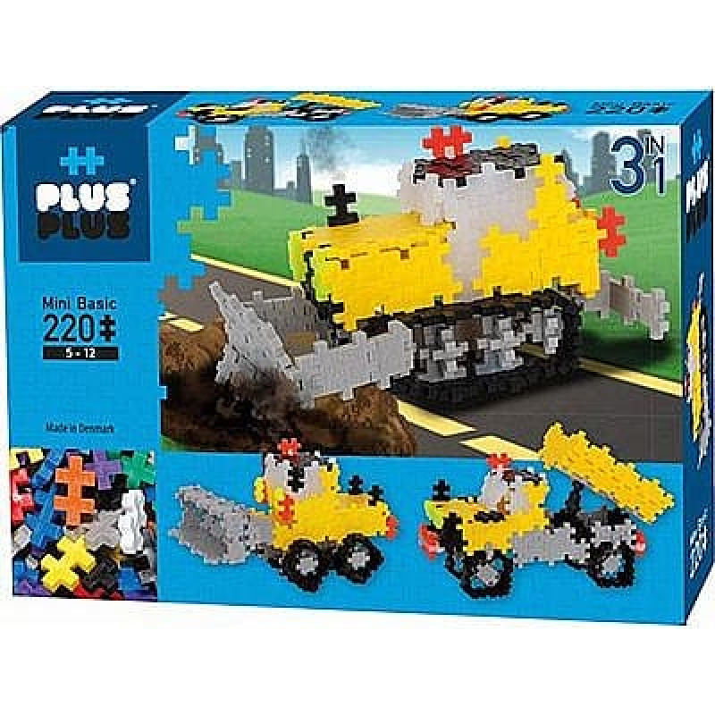 Plus Plus Mini Basic Road Works 3IN1 konstruktor 220tk., 3768 DK-4300