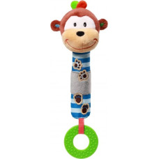 BABYONO Игрушка с пищалкой и прорезывателем 6м+ MONKEY GEORGE 619