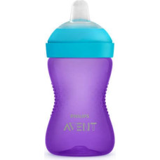 PHILIPS AVENT MY grippy koolitus pudel pehme tila 300 ml. 9m + SCF 802/02 lilla