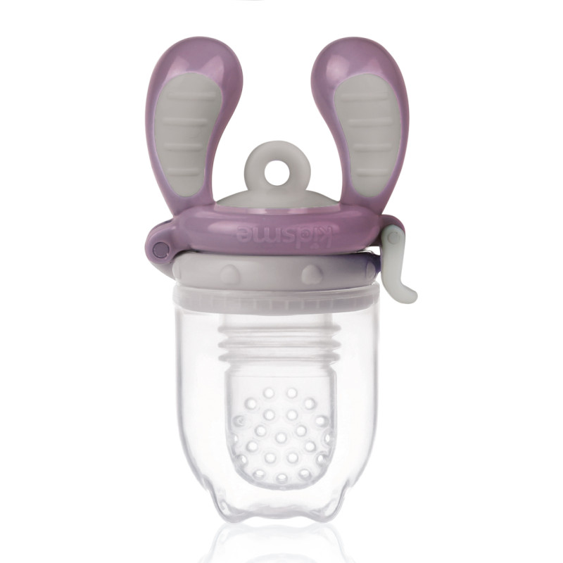 Kidsme Food Feeder bērna ēdināšanas ierīce cietiem produktiem (vidējs), Plum, no 4 mēn. - 160350PL