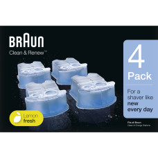 Braun vahetatavad kassetid puhastusvedelikuga pardlitele Clean&Renew - CCR3+1