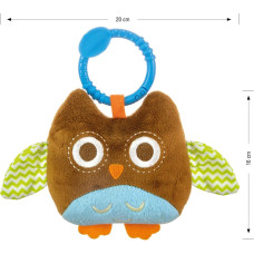 Milly Mally Plush hanging toy - Happy owl - 2552 BROWN