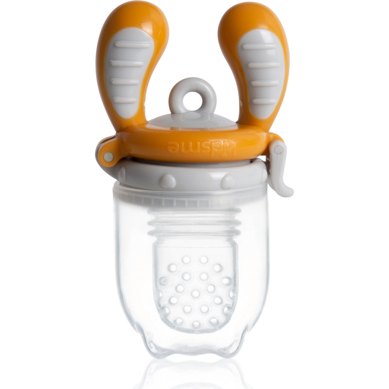 Kidsme Food Feeder bērna ēdināšanas ierīce cietiem produktiem (vidējs), Amber, no 4 mēn. - 160350AM