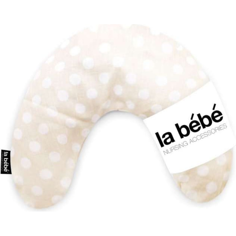 La Bebe ™ Mimi Nursing Linen Pillow Art.72678 Dots Atbalsta pakaviņš spilventiņš 19x46cm ceļojumiem