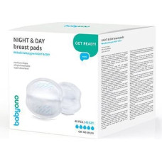 Babyono 297/01 NIGHT AND DAY BREAST PADS 40 PCS