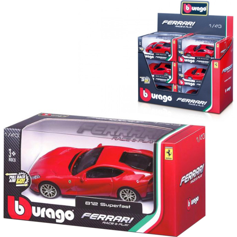 AUTO BBURAGO FERRARI RACE PLAY 1:43