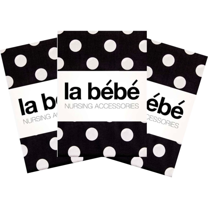 La Bebe ™ Set 75x75(3) Art.111634 Dots Kokvilnas/Satīna Autiņu komplekts 75x75 cm (3 gab.)