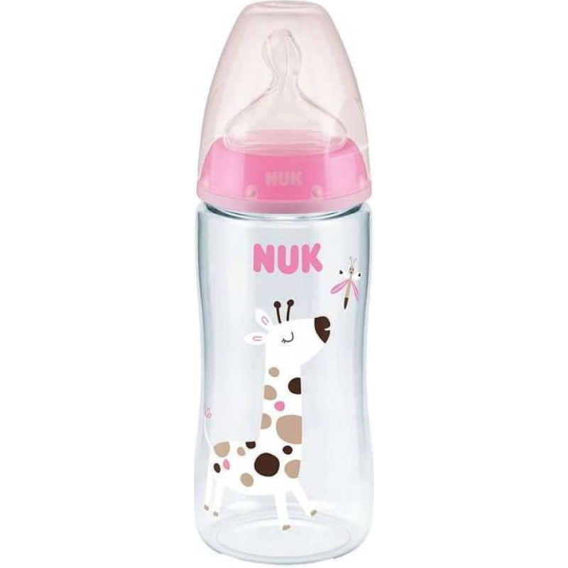 NUK 1120 BUT.300ML TEMPERATURE INDICATOR 0-6 527911, 741926 PINK