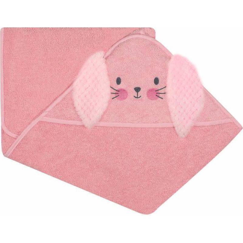 Duet Baby Bathing cover - 325 - TERRY - ANIMALS - size 100x100 - PINK