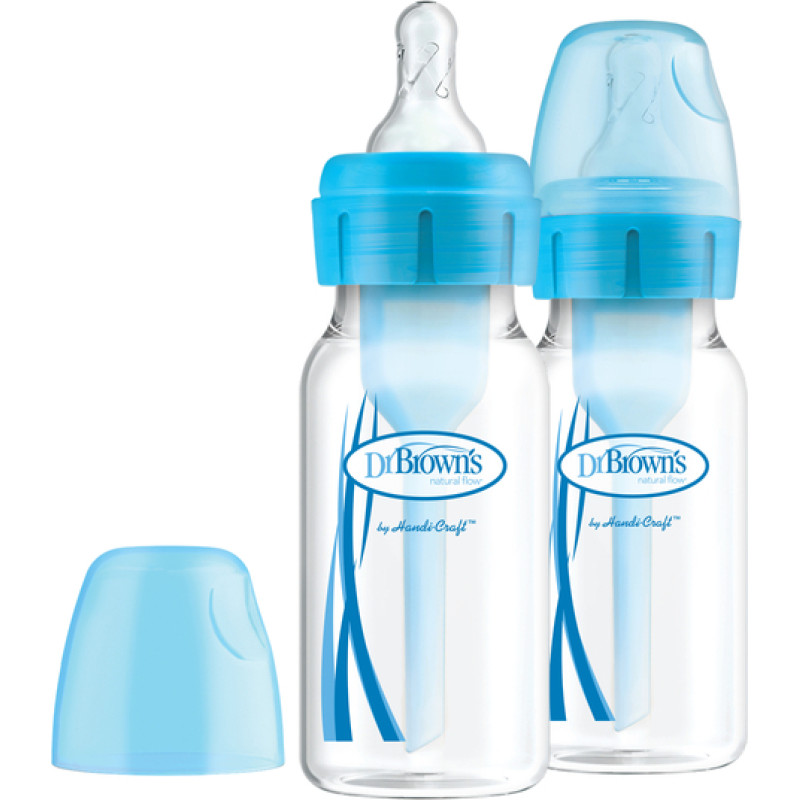 Dr.browns SB42405 4 oz/120 ml PP Narrow Options+ Bottle - Blue, 2-Pack