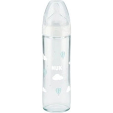 NUK 1335 GLASS BOTTLE 240ML CLASSIC 0-6 527883, 745080 WHITE