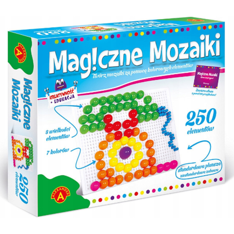 MAGICZNE MOZAIKI 250 ELEMENTÓW