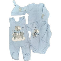 Koala Baby 4-osaline komplekt HAPPINESS, 11-156, sinine, suurus 62