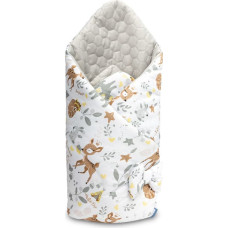 Sensillo swaddle wrap VELVET WHITE FOREST ADVENTURE 75x75