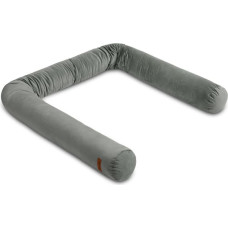 Sensillo COT BUMPER ROLLER VELVET GREY