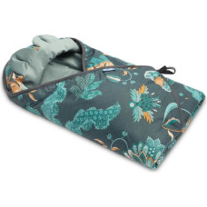 Sensillo Velvet carry-cot swaddle blanket – PARADISE EMERALD