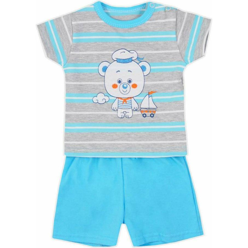 Koala Baby 3832 KOMPLET LATO SAILOR 62 TURKUSOWY