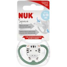 NUK 0543 SPACE TIGER SILICONE TEAT 6-18 1PC/BOX 537420, 736385