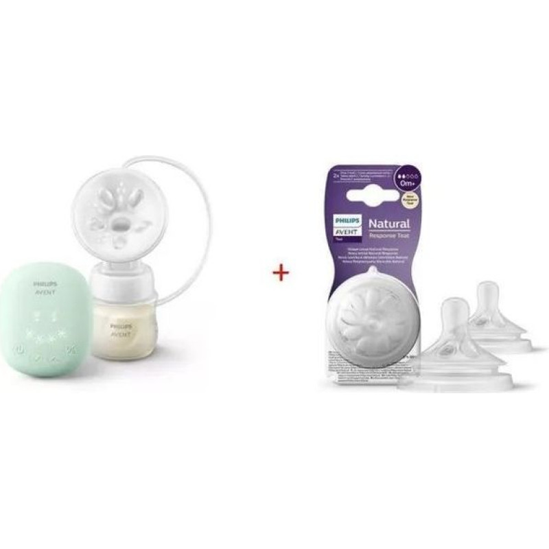 Philips Avent SCF323/11 ELECTRIC BREAST PRAMPATOR + SCY962/02 pacifier for free