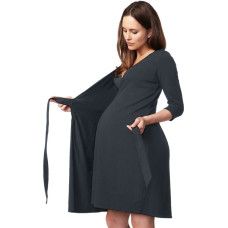 La Bebe ™ Nursing Cotton Dress Donna Art.135984 Jade Pirms/Pēc dzemdību kleita/halāts