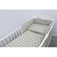 Ankras Bedding set - 3 parts - 135/100/180 - DOTS - GREY