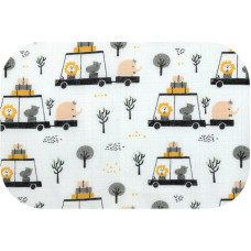 Ega Kids Diaper - 27428 - TETRA PRINT - EGA - WYPRAWA DO ZOO - size 70x80 cm