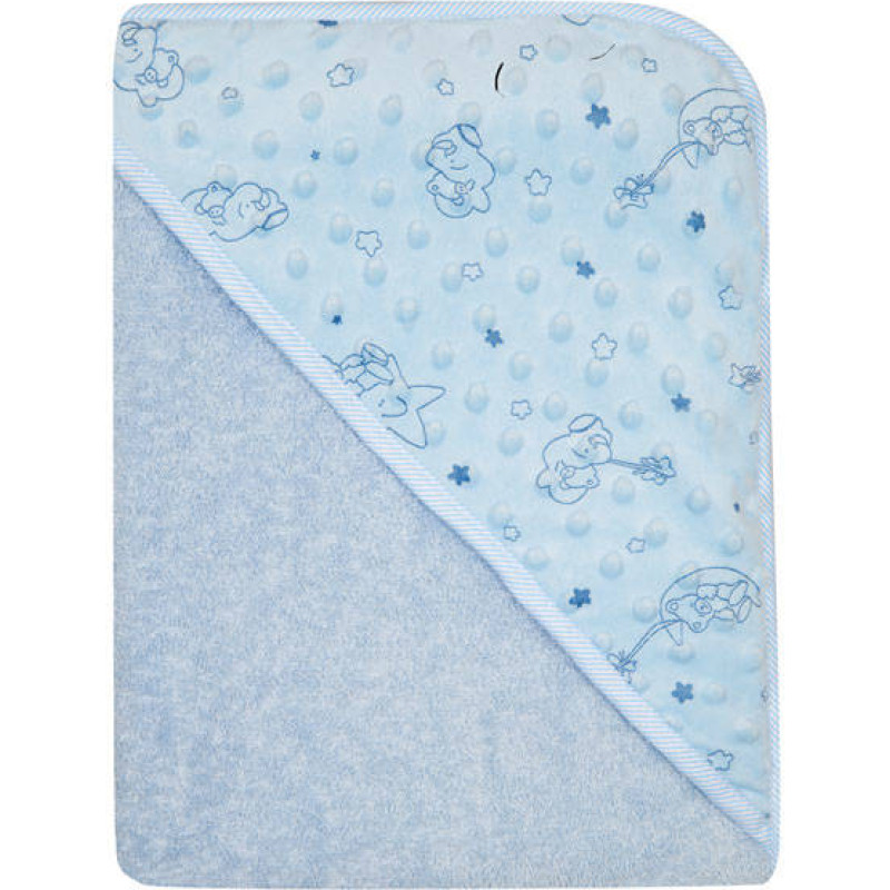 Duet Baby Bathing cover - 651 - TERRY - MINKY - size 100x100 - BLUE